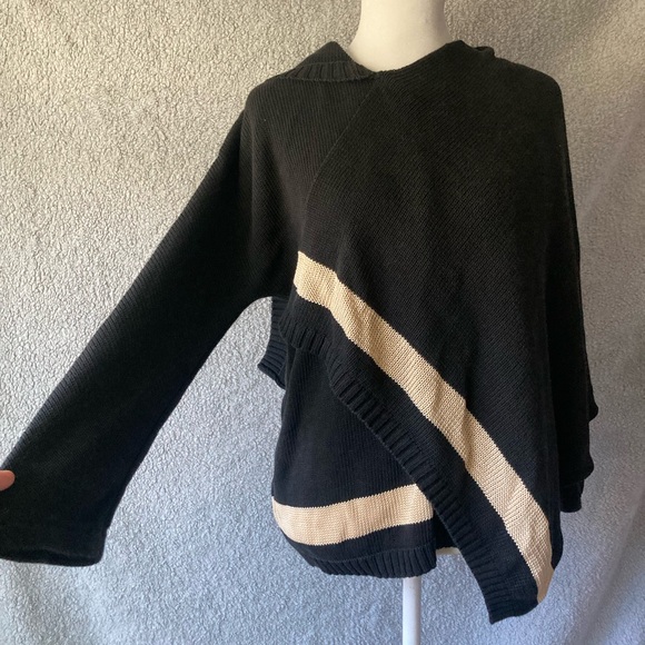 VTG GIANFRANCO FERRE asymmetrical knit wrap sweater - Picture 5 of 14